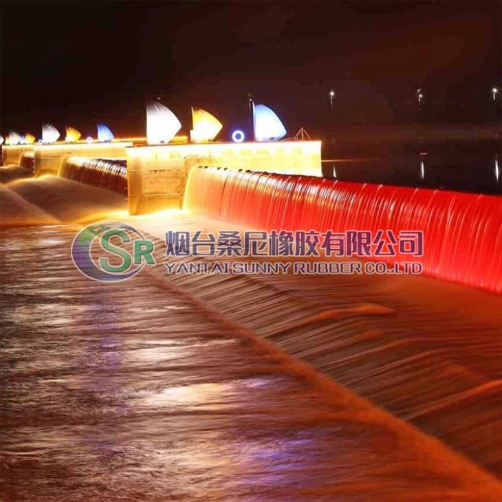 Portão do vertedouro pneumático a montante